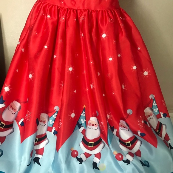 🆕 🧑‍🎄🎄Girls Christmas Santa Clause Dress - Picture 5 of 6